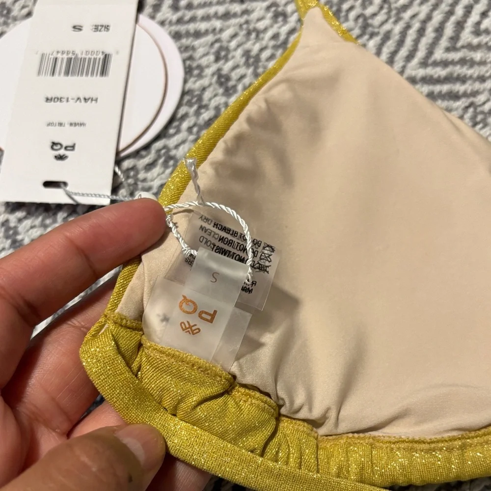 PQ Swim Gold Bikini Top - Picture 4 of 4